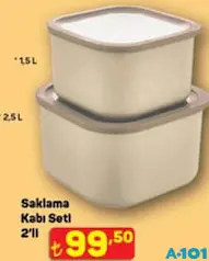 SAKLAMA KABI SETİ 2'Lİ SAKLAMA KABI SETİ 2'Lİ